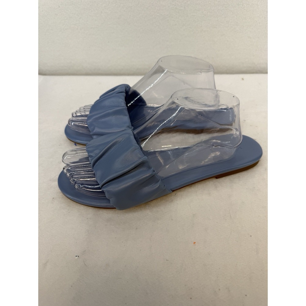 NWOB J. Crew Women's Blue Padded Strap‎ Slide Sandals Size 9.5